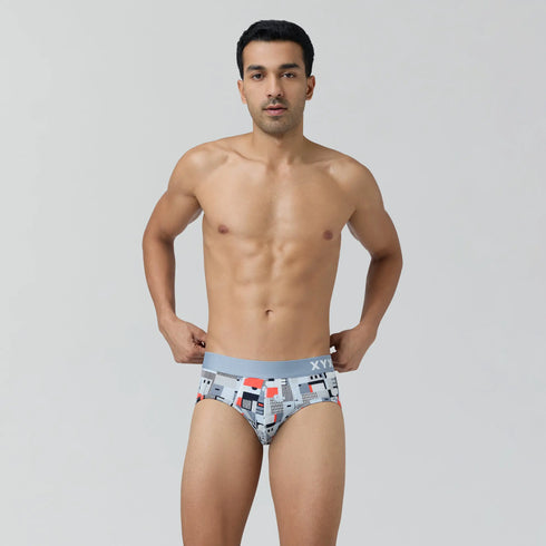 XYXX Urbane Modal Briefs Skyline Blue
