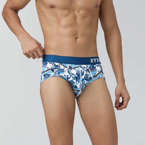 XYXX Urbane Modal Briefs Street Blue