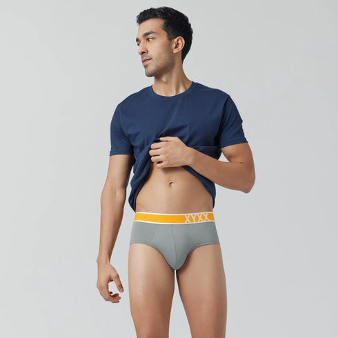 XYXX Volt Modal Pop Briefs Ash Grey