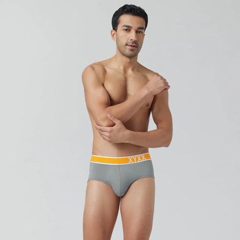 XYXX Volt Modal Pop Briefs Ash Grey