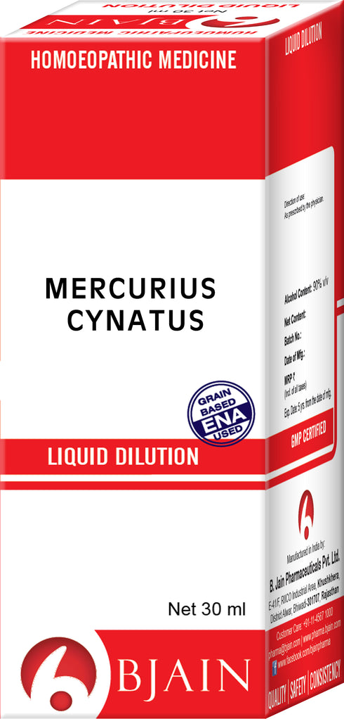 Bjain Mercurius Cynatus Dilution 1M