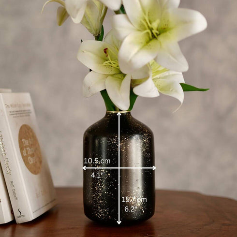 Behoma Speckled Vase – Black