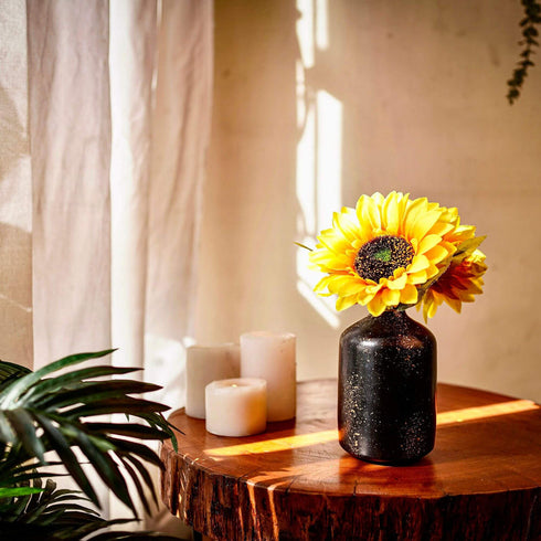 Behoma Speckled Vase – Black