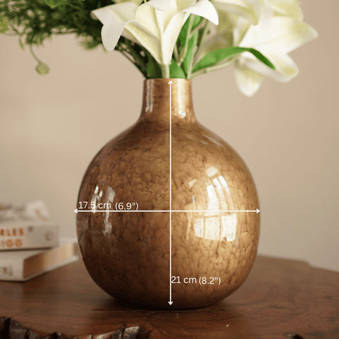 Behoma Vase – Antique Gold
