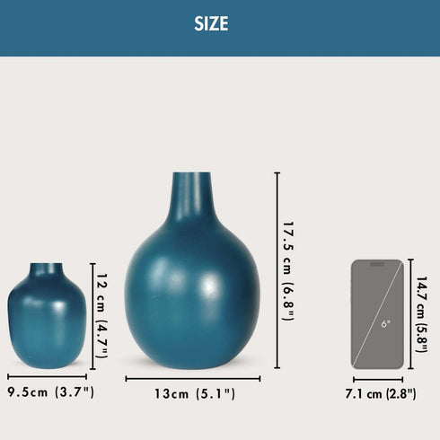 Behoma Vase Set – Opal Blue