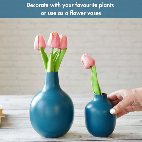 Behoma Vase Set – Opal Blue