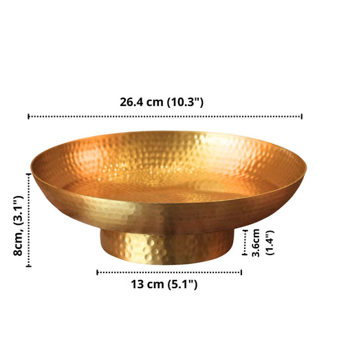 Metal Hammered Urli, Gold