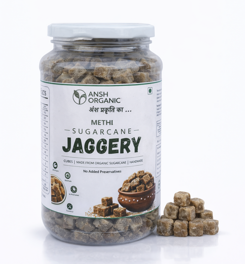 Ansh Organic Methi Flavoured Jaggery