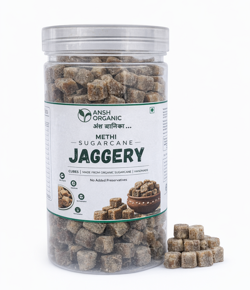 Ansh Organic Methi Flavoured Jaggery