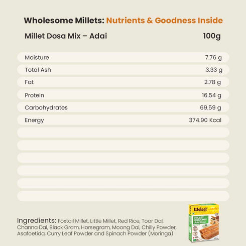 Weleet Millet Dosa Mix Adai