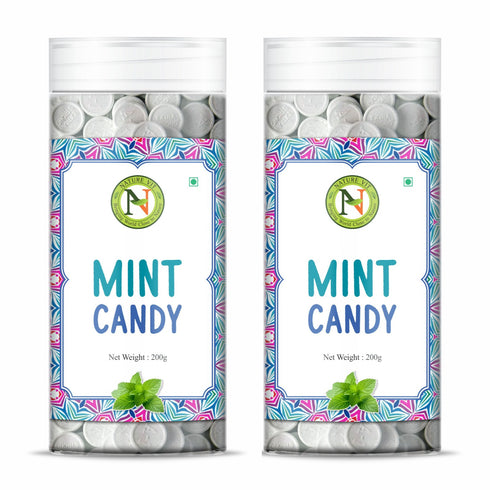 NatureVit Mint Candy Medium Mint Goli | Refreshing Mouth Freshener
