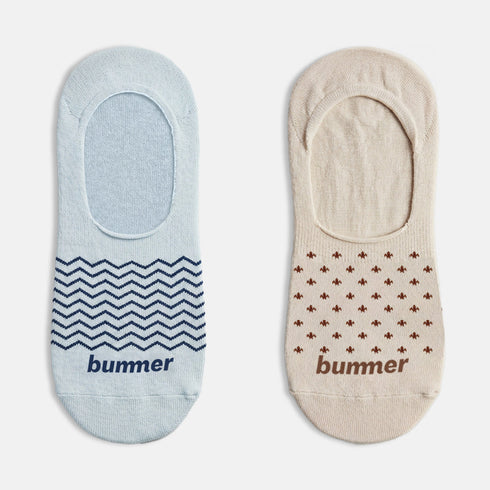 Bummer Unisex No Show Socks - 2 Pack