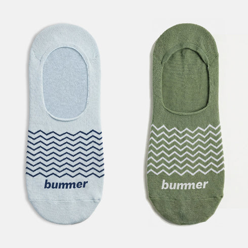 Bummer Unisex No Show Socks - 2 Pack