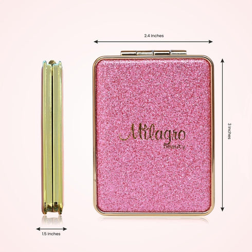 Milagro Beauty Glitter Hand Mirror