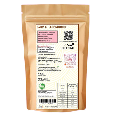 Millet Mania Bajra Pearl Noodles