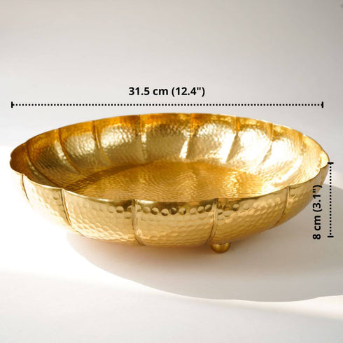 Mogra Metal Urli, Large, Gold