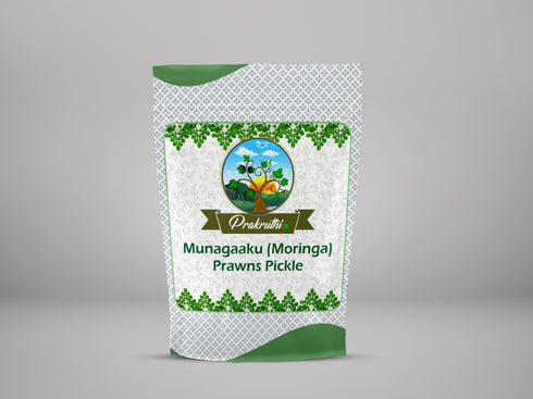 Prakruthi Munagaaku (Moringa) Prawns Pickle