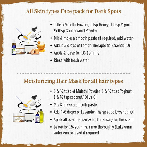 Keya Seth Aromatherapy Mulethi Powder Face Pack for Women & Men