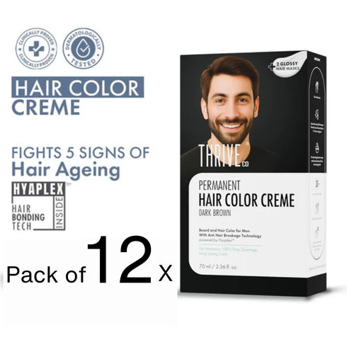 Thriveco Permanent Hair Color Creme For Men & Women