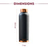 BOROSIL Colour Copper bottle 1 Litre