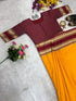Ethnic Suits Mysore Silk Zip and Go South Indian Saree gown