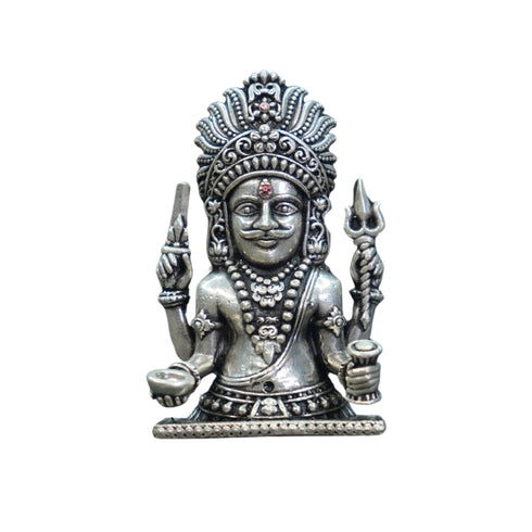 Pure Silver Antique Nakoda Bhairav 82.18G By Mahita Collections