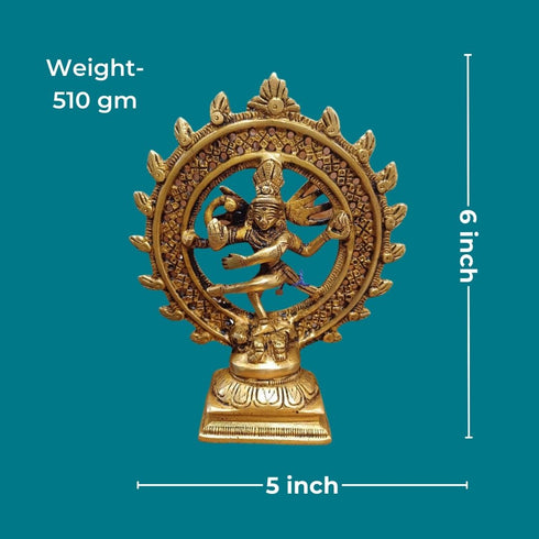 Tamas Brass Natrajaa Shiva Dancing God Statue/Idol