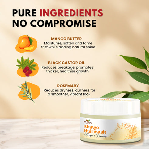 Tvishi Skincare Mango Hair Mask Strong Hair