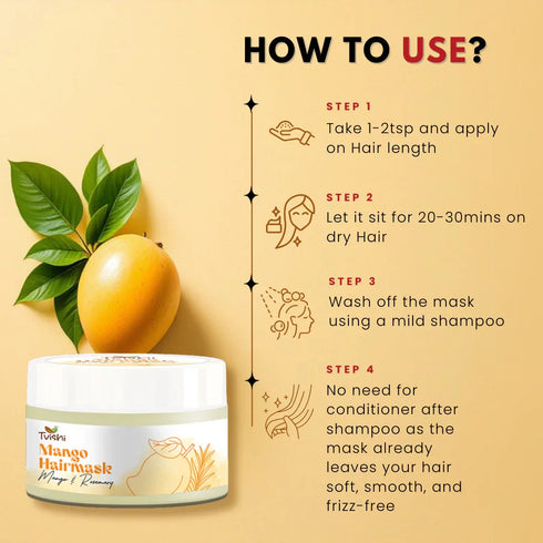 Tvishi Skincare Mango Hair Mask Weak Hair