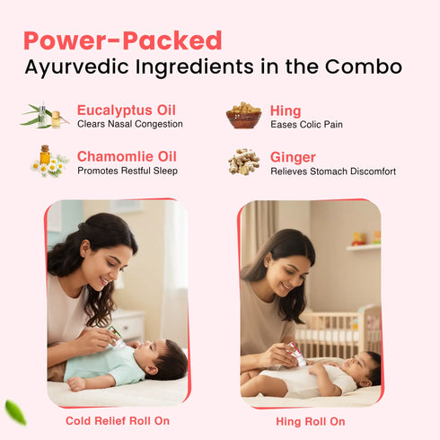 Babyorgano Kids Cough & Colic Roll On Combo