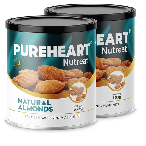 Pureheart Nutreat Natural Almonds Premium California Almond Nuts/Dry Fruit