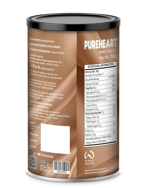 Pureheart Salted Macadamia Halves Premium Roasted Australian Split Macadamia Nuts