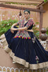 Shubhkala Navy Blue Embroidered Work Traditional Chaniya Choli for Navratri