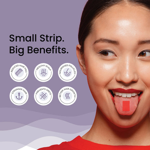 Wellbeing Nutrition Melts Healthy Hair Oral Thin Strips