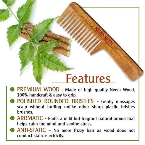 Keya Seth Aromatherapy Neem Wooden Comb
