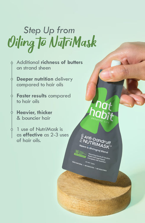 Nat Habit Neem Bhringraj Nutrimask (Pack Of 3) 40g Each