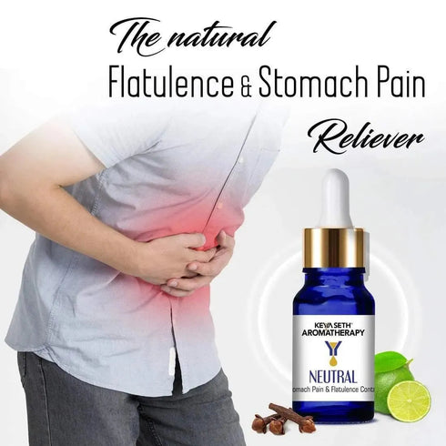 Keya Seth Aromatherapy Neutral-Stomach Pain & Flatulence Control Therapeutic Essential Oil
