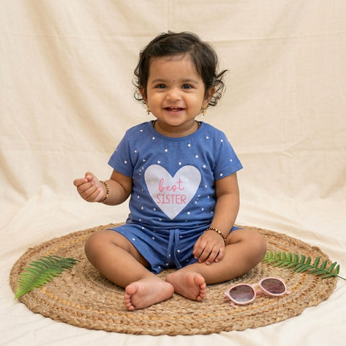 Bachpan kids wear New born casual wear-Blue