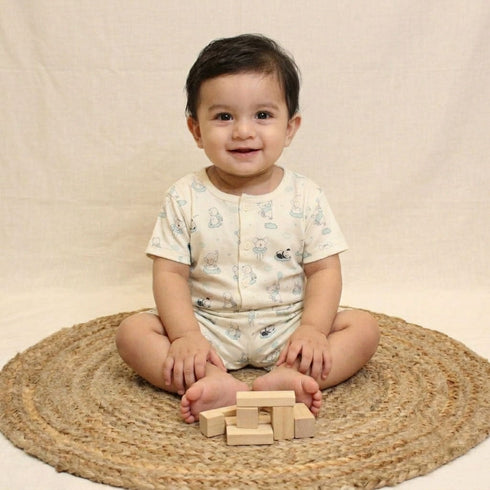 Bachpan kids wear New Born Casual Wear-Cream