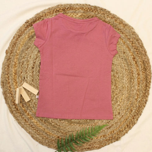 Bachpan kids wear New Born Girls Tee-Dusty Rose