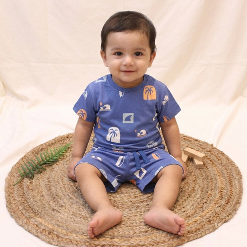 Bachpan kids wear New born caual wear-Blue Colour