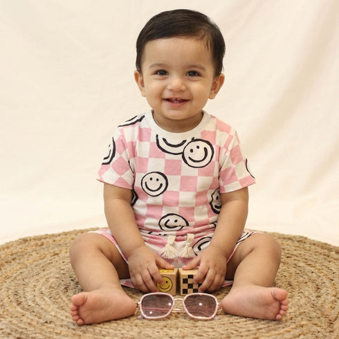 Bachpan kids wear New born casual wear set- Pink