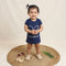 Bachpan kids wear New Born Girls Tee -Navy Blue