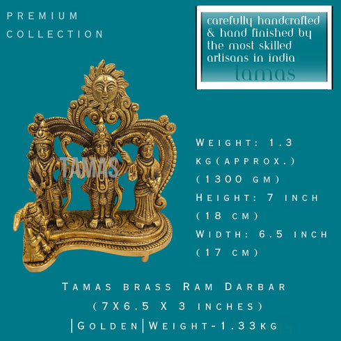 Tamas Brass Ram Darbar |Golden|Free Premium Gift Box