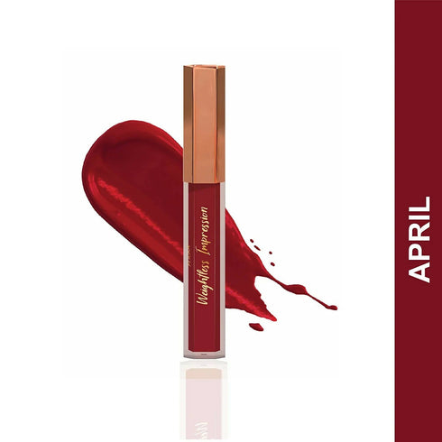 FLiCKA Weightless Impression 04 April | Maroon Matte Finish Liquid Lipstick