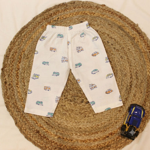 Bachpan kids wear Unisex Night Suits-White Colour