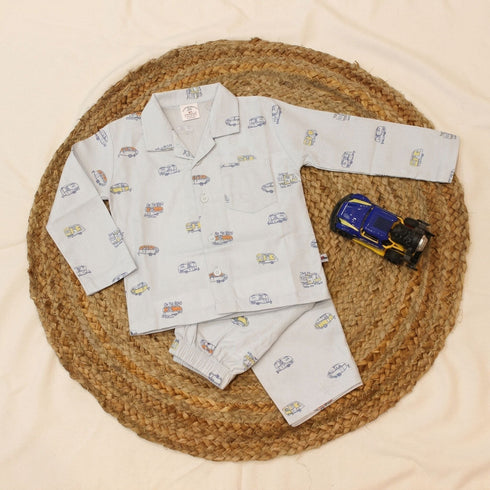 Bachpan kids wear Unisex Night Suite -Sky Blue Colour