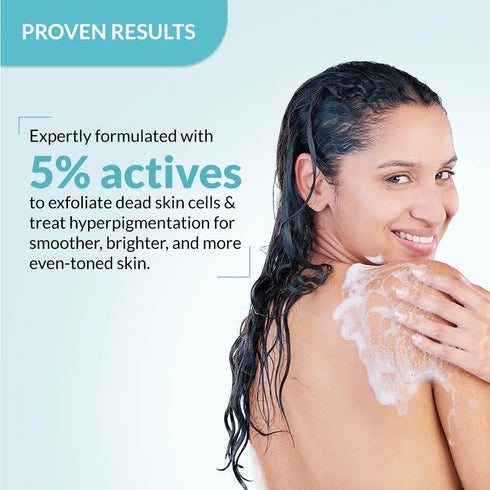 FixDerma Nigrifix Daily Exfoliating Body Wash | 5% Actives for smoother, brighter skin