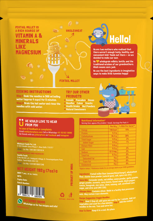 Slurrp Farm Millet Noodles - Classic Masala