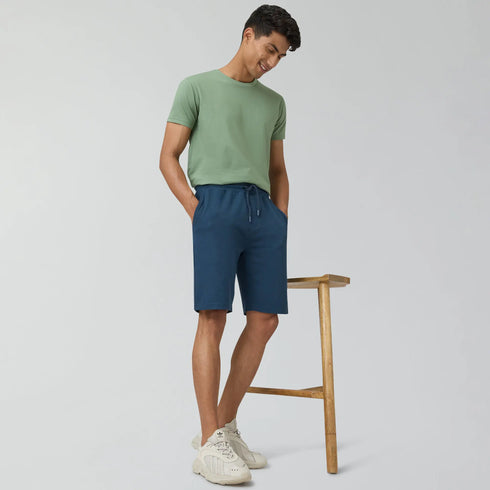 XYXX Nova Cotton Rich Shorts Oxford Blue